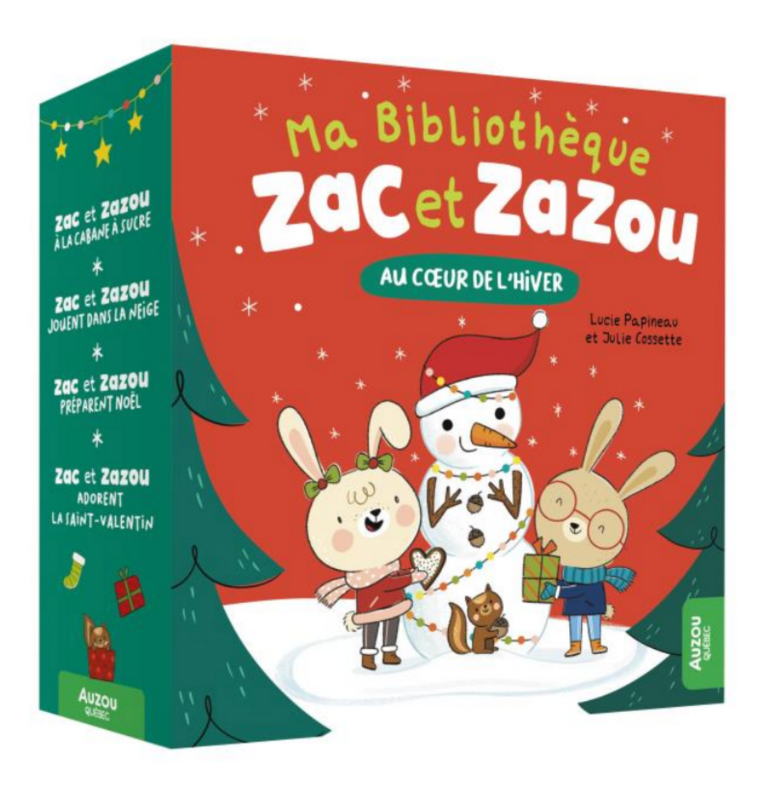 Coffret Ma Bibliothèque Zac et Zazou, Au Coeur de l'Hiver