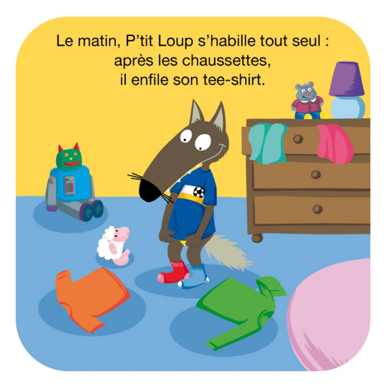 Auzou - My P'tit Loup Bath Book