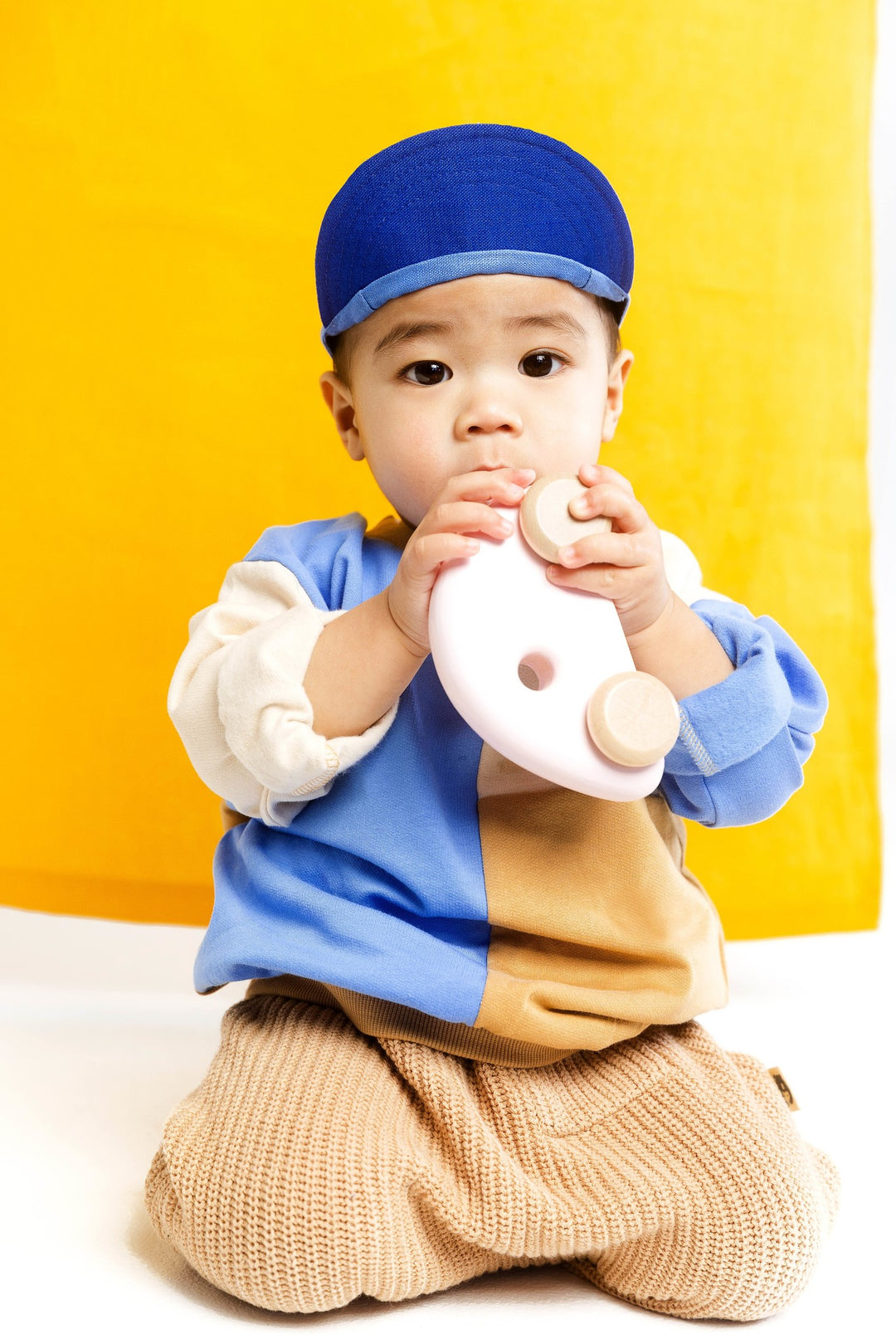 Casquette en Lin, Duo Bleu