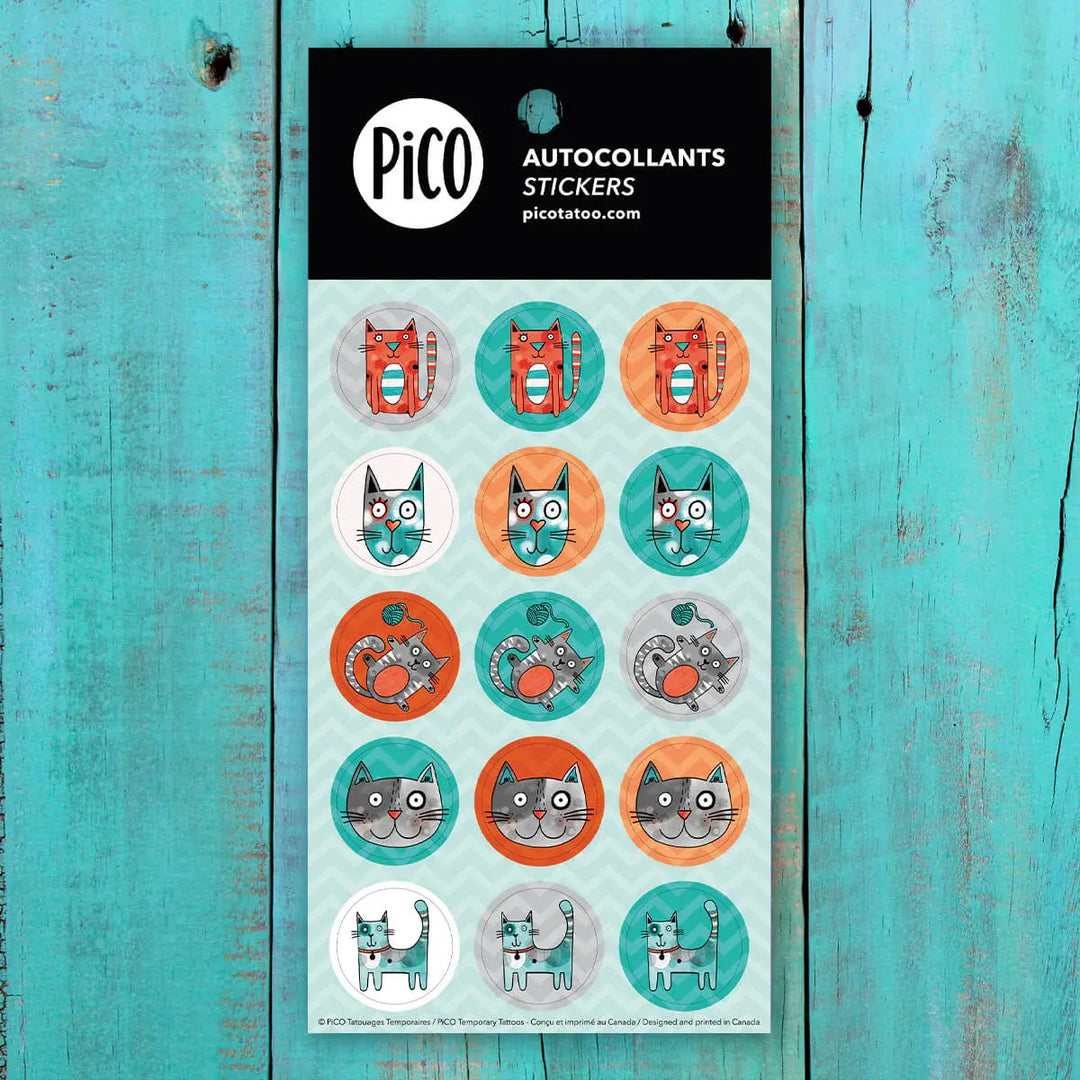 Pico Tatoo - Lot de 10 Feuilles d'Autocollants, Animaux