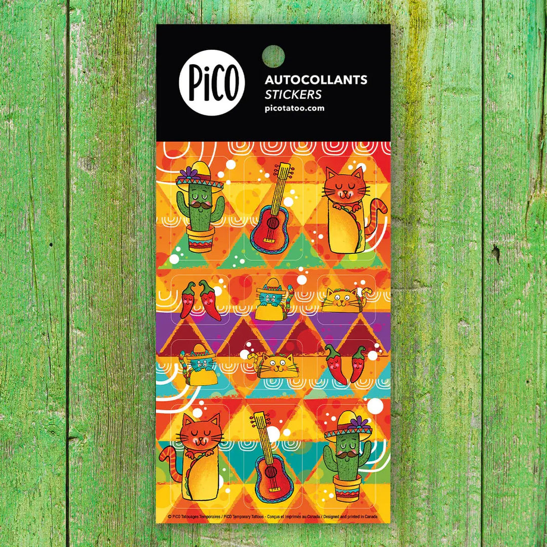 Pico Tatoo - Lot de 10 Feuilles d'Autocollants, Gourmand