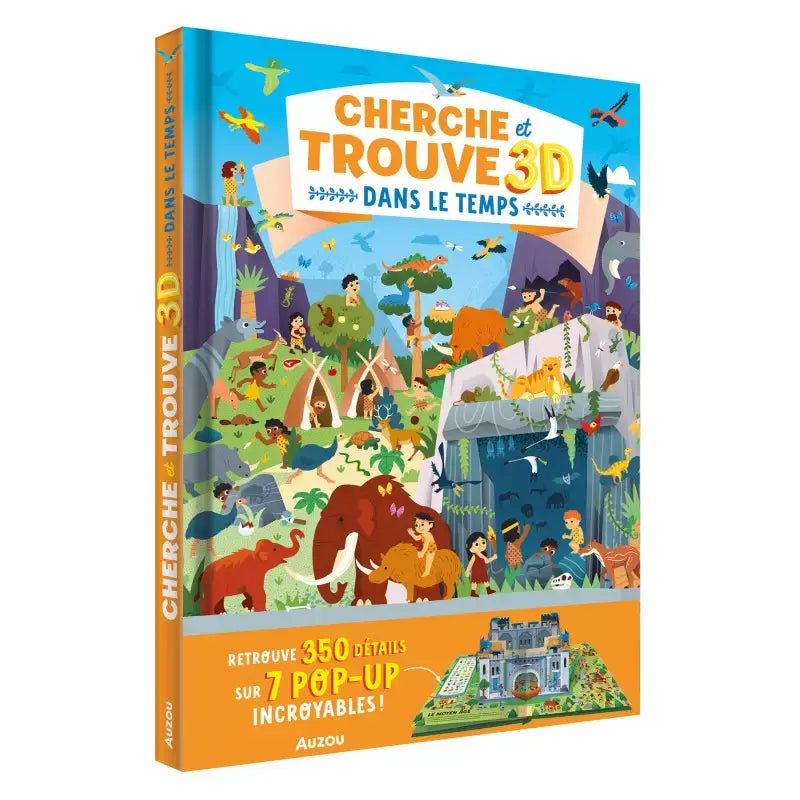 Auzou - Livre Cherche et Trouve 3D, Dans le Temps