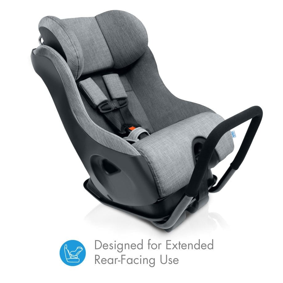 Clek FLLO - Railroad Ziip Fabric Car Seat, Black