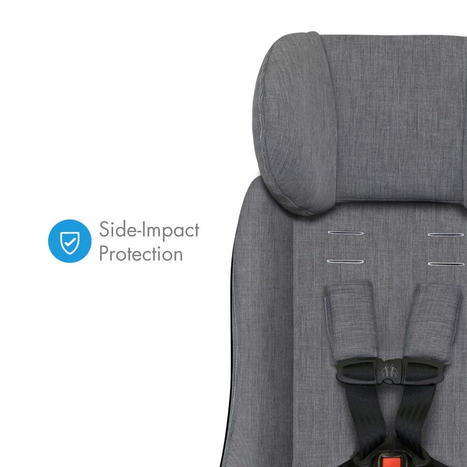 Clek FLLO - Railroad Ziip Fabric Car Seat, Black