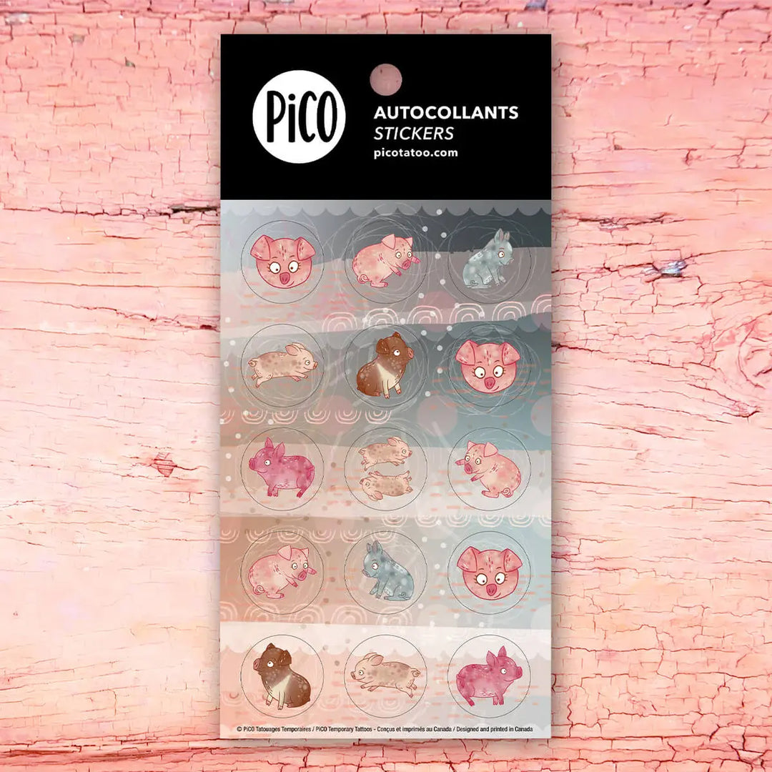 Pico Tatoo - Lot de 10 Feuilles d'Autocollants, Animaux