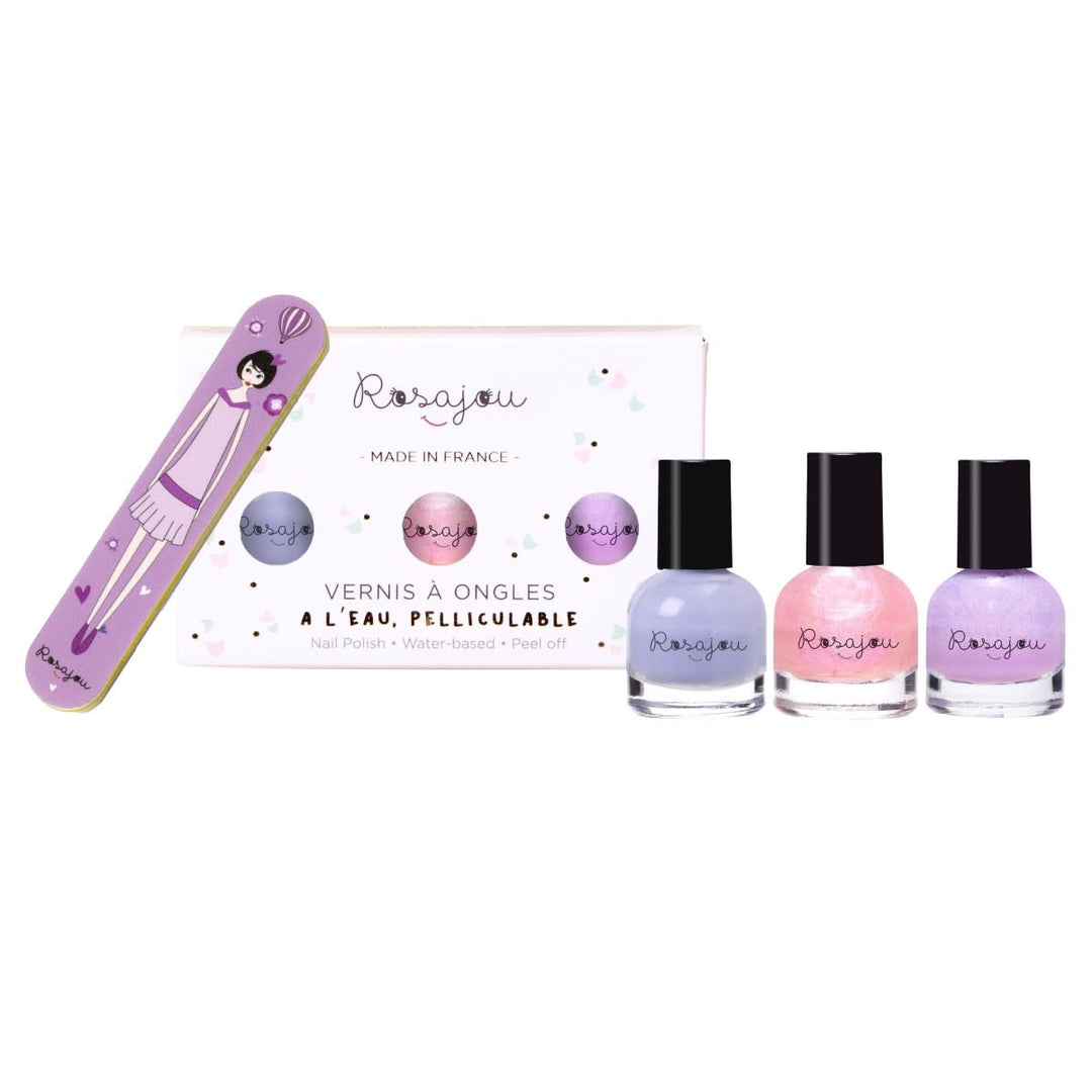 Rosajou - Coffret de 3 Vernis à Ongles, Cool x Magique x Lavande