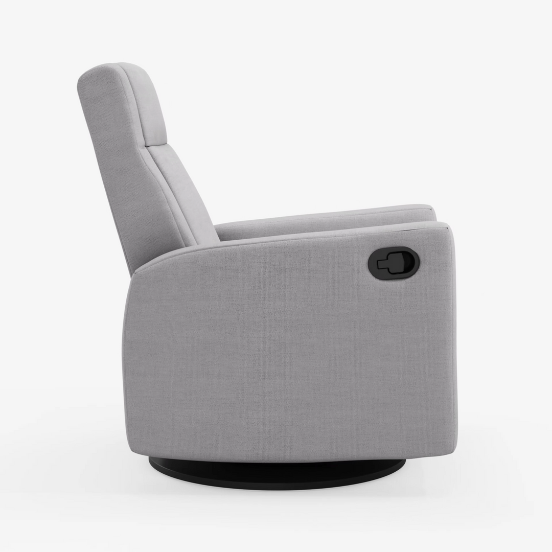 Nelly Reclining Swivel Armchair, Como Dove Grey