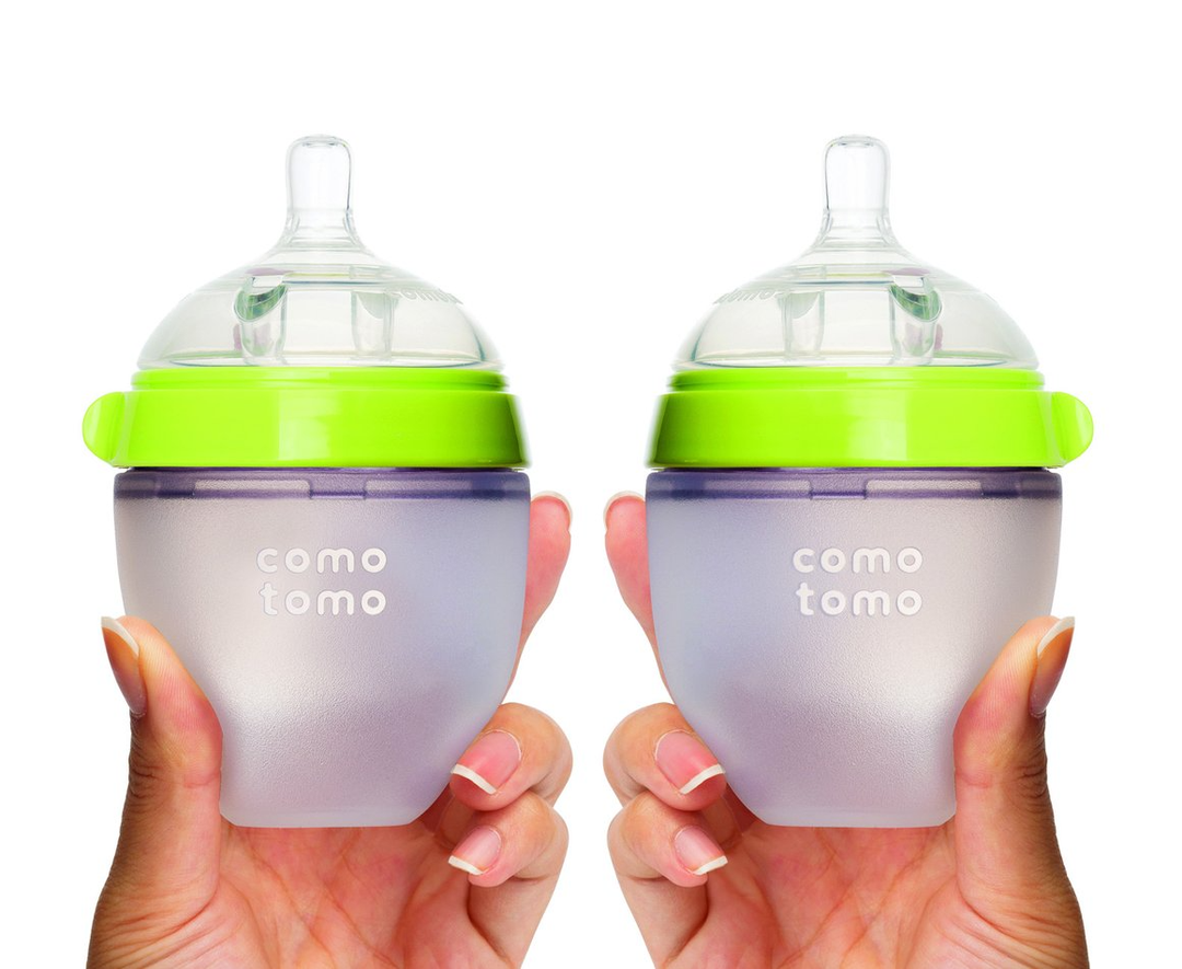 Como Tomo - Ensemble de 2 Bouteilles Touchés d'Allaitement  150ml, Vert