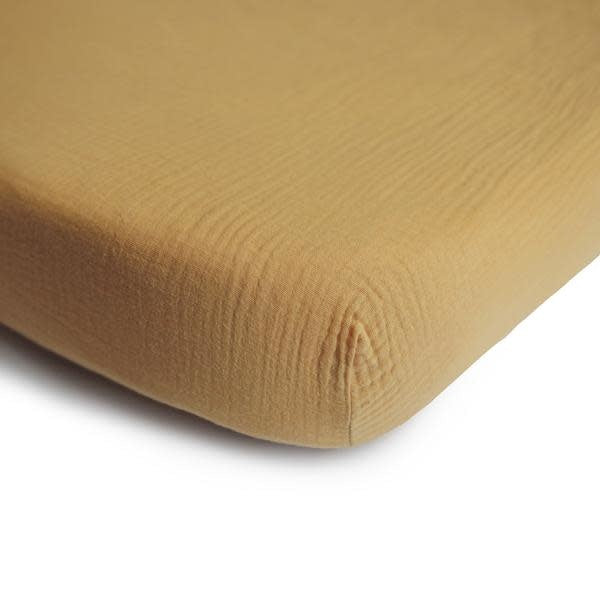 Drap Contour en Mousseline, Jaune d'Automne