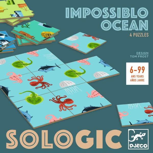 Djeco - Jeu de Logique, Sologic Impossiblo Ocean