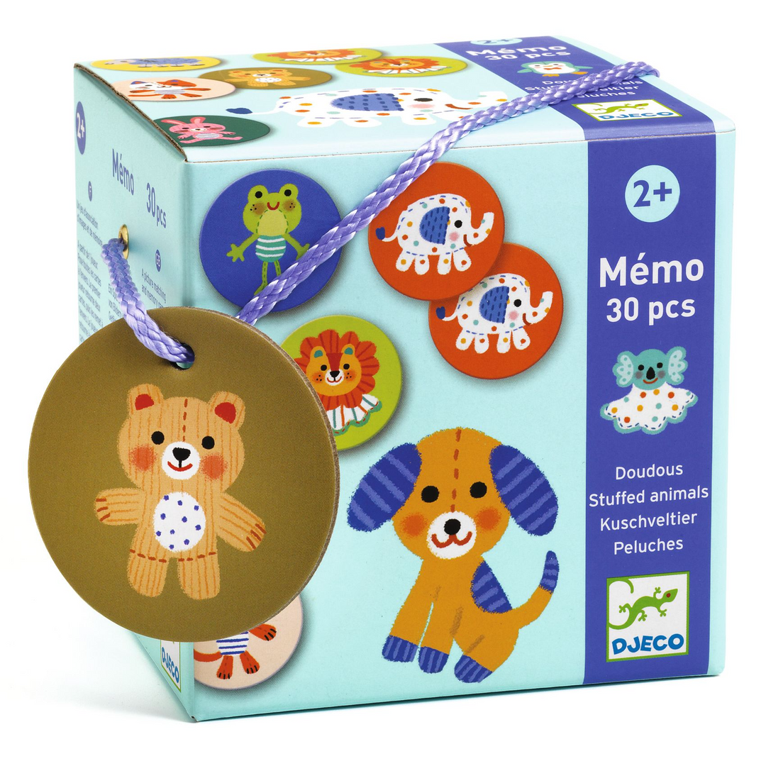 Djeco - Memory Game, Stuffed Animals