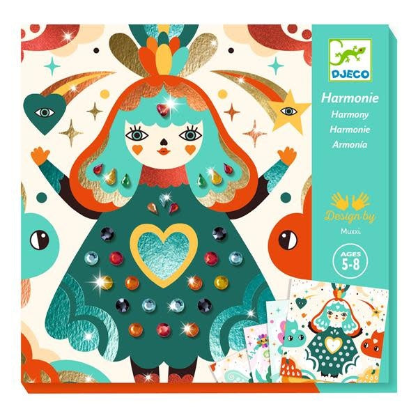 Djeco - Collage Set Foil Sheets, Harmony