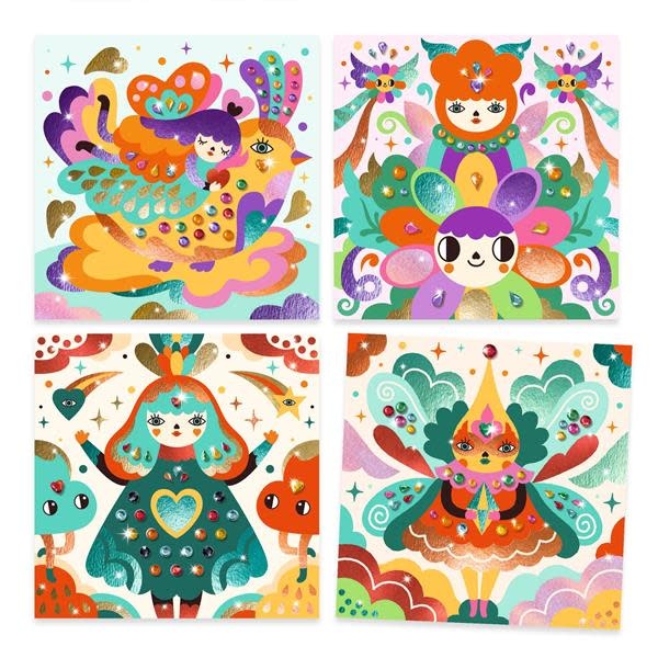 Djeco - Collage Set Foil Sheets, Harmony