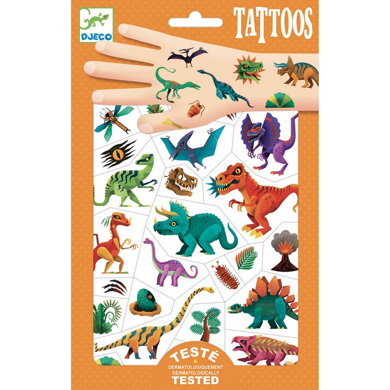 Djeco - Temporary Tattoos, Dino Club