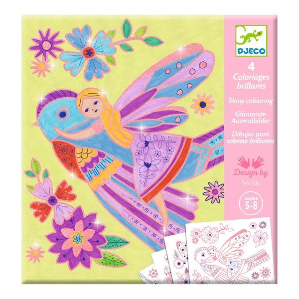 Djeco - Surprise Coloring, Little Wings