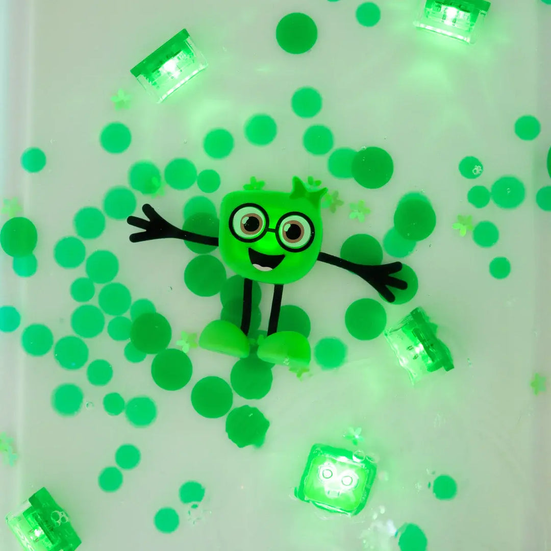 Glo Pals - Personnage avec 2 Cubes Lumineux Activés par l'Eau, Pippa 2.0