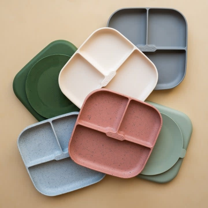 Assiette de Silicone avec Succion, Feuille