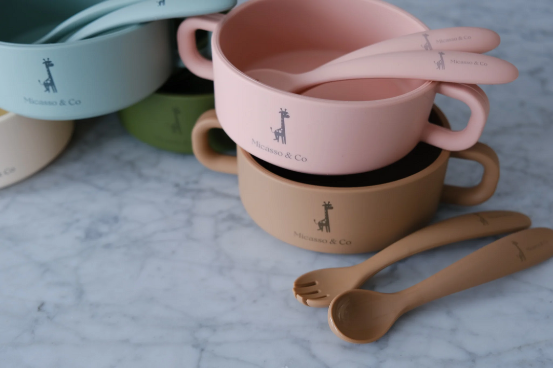 Micasso & Co - Silicone Bowl with Handles, Cream