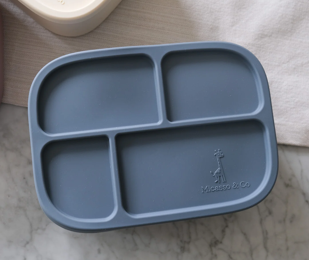 Micasso & Co - Boîte Bento en Silicone, Bleu Majestueux