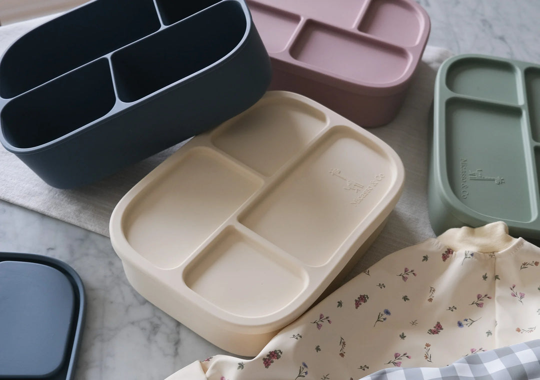 Micasso & Co - Boîte Bento en Silicone, Bleu Majestueux