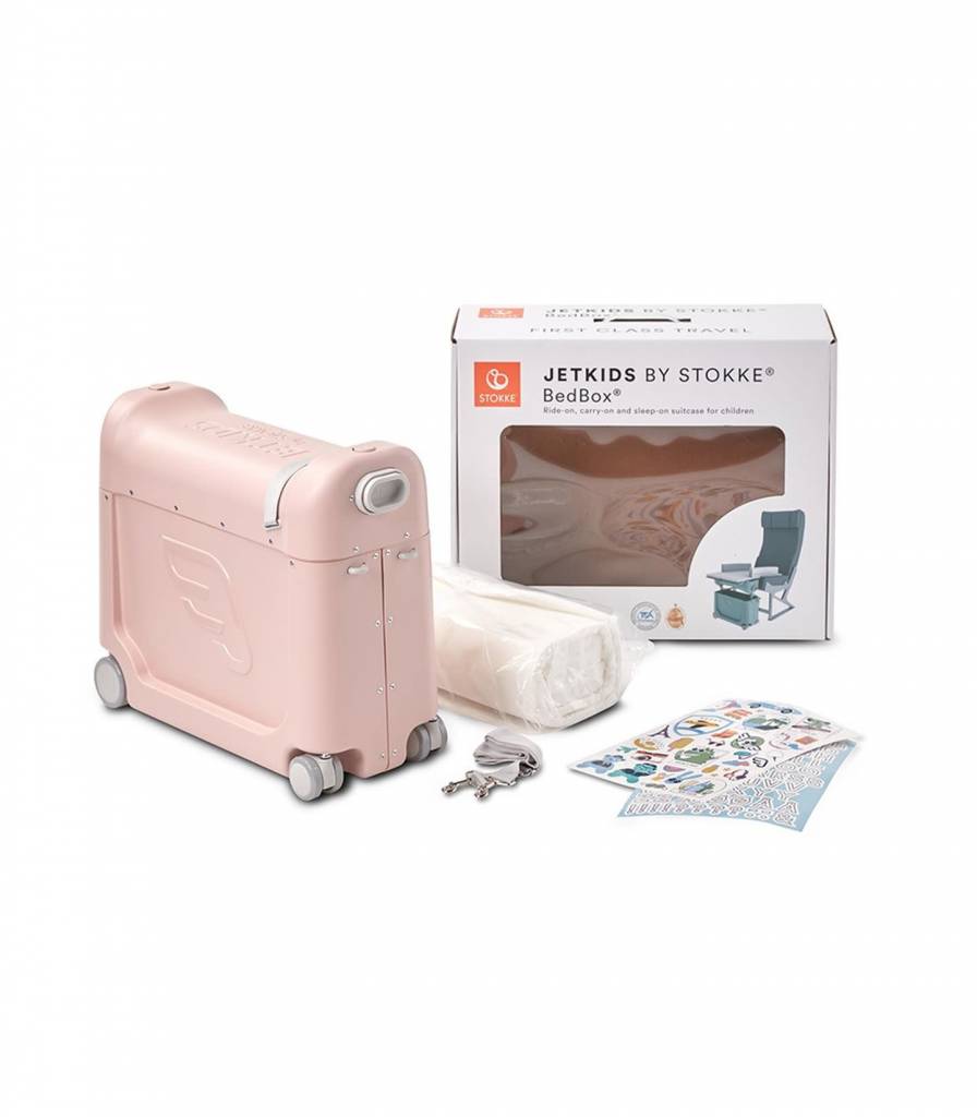 Stokke - Valise et Lit de Voyage BedBox JetKids, Limonade Rose