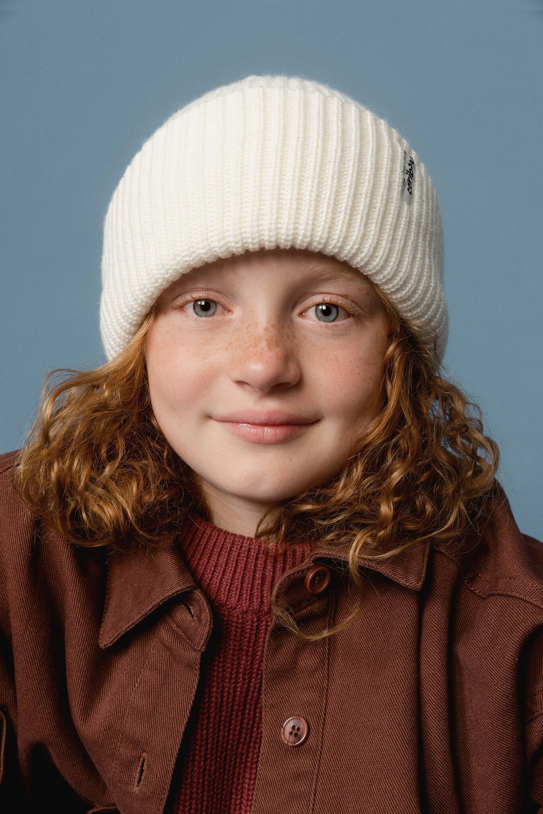 Tuque Pêcheur en Laine de Mérinos, Blanc Crème