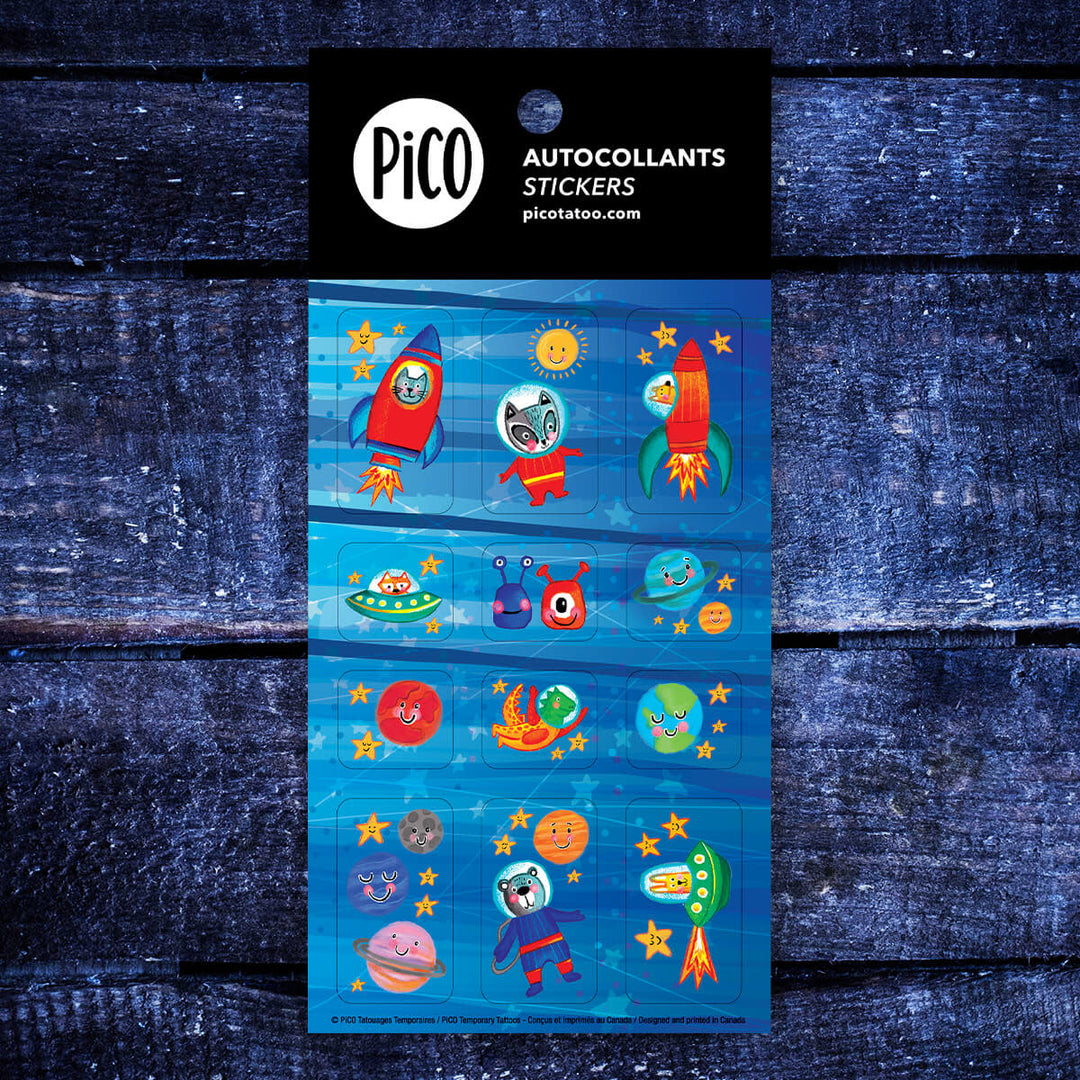 Pico Tatoo - Lot de 10 Feuilles d'Autocollants, Intrépide