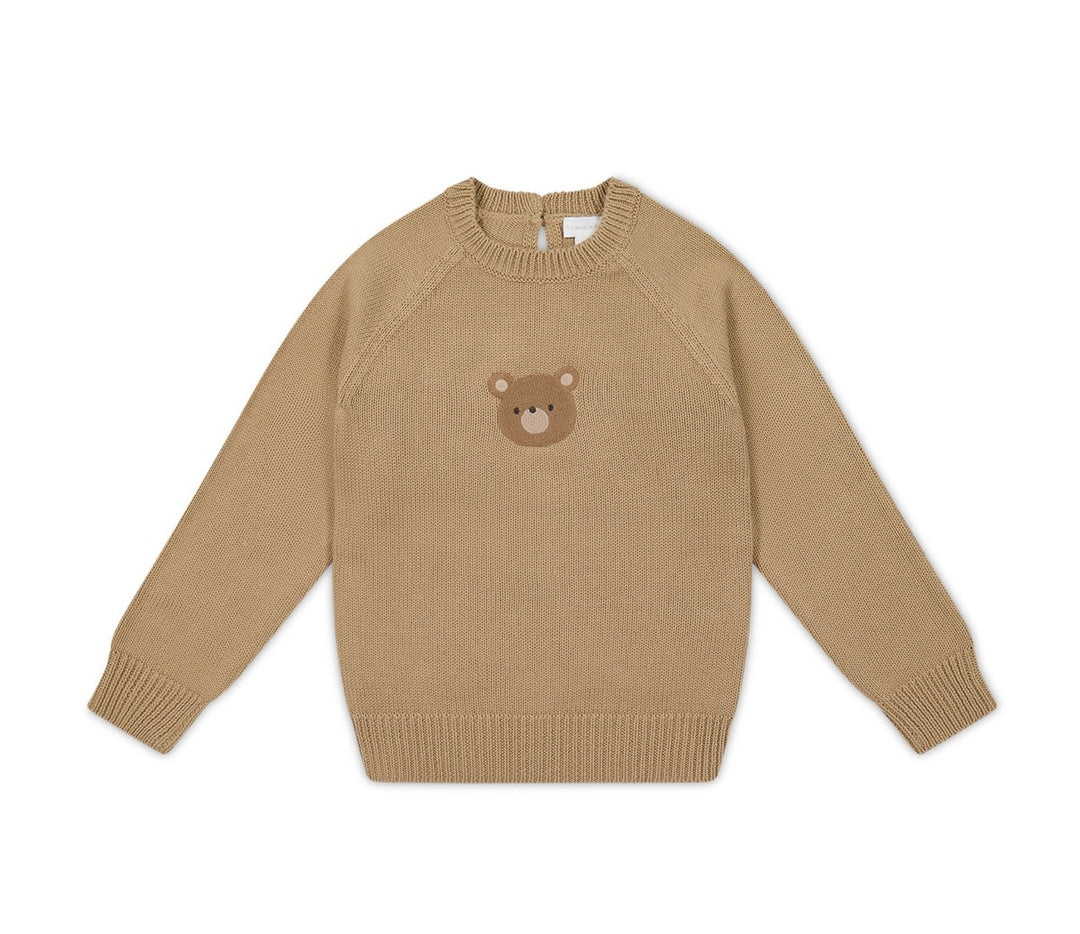 Jamie Kay - Chandail en Tricot Ethan, Ourson Baume