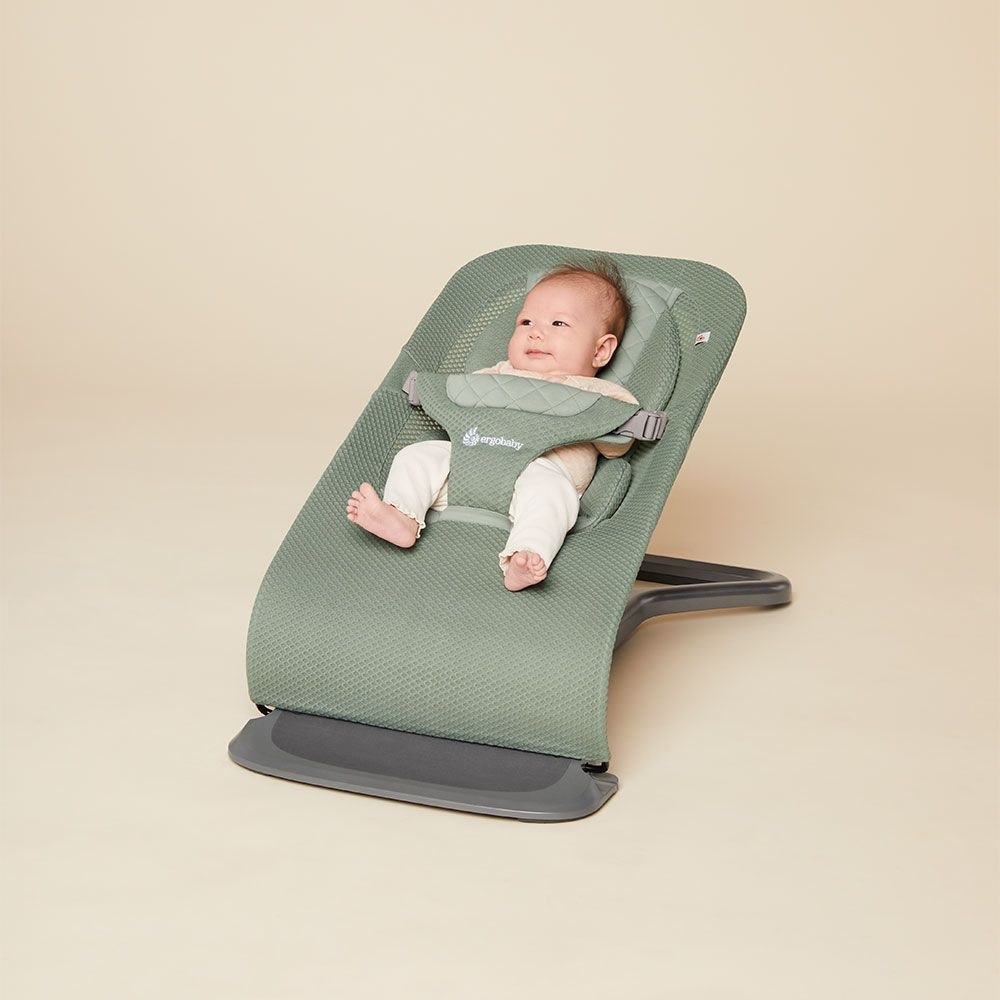 Ergobaby - Transat Évolutif 3-en-1, Maille Sauge