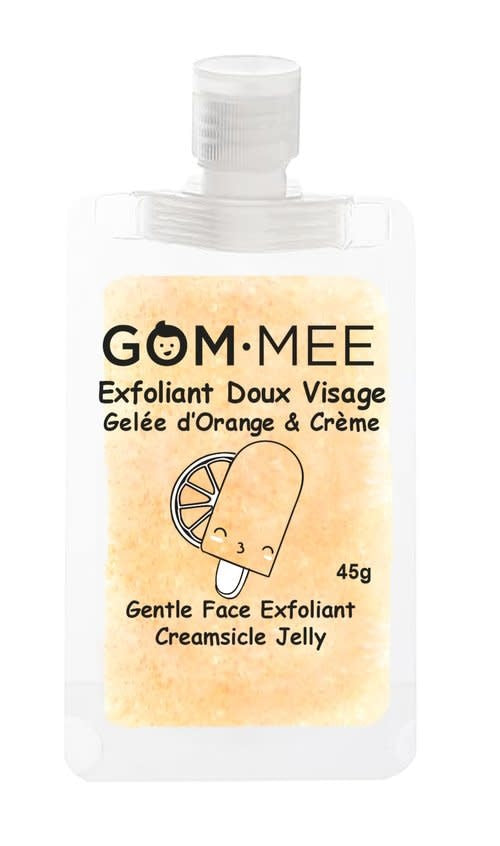 GOM.MEE - Exfoliant Doux pour le Visage, Gelée d'Orange & Crème