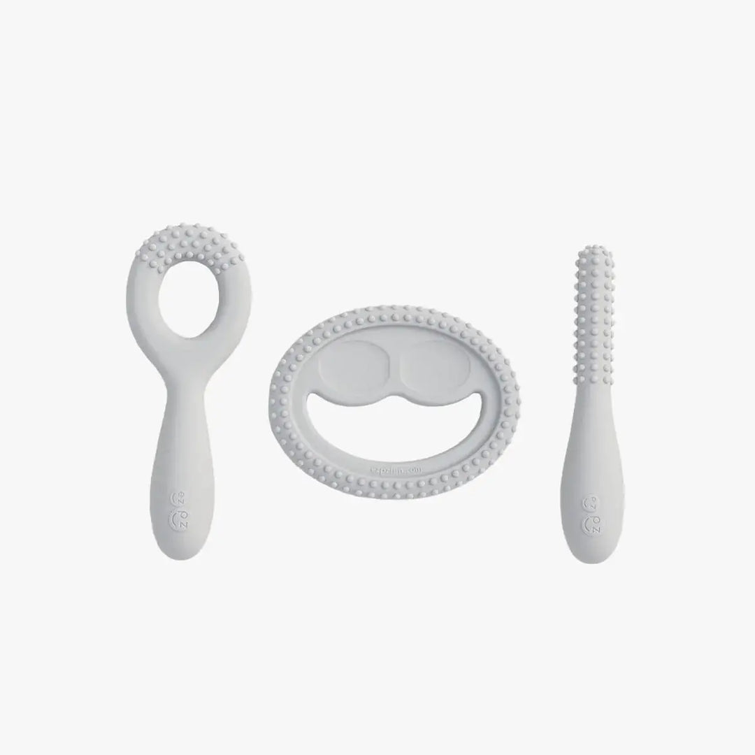 EzPz - Outils de Développement Oral pour Bébé, Gris Étain