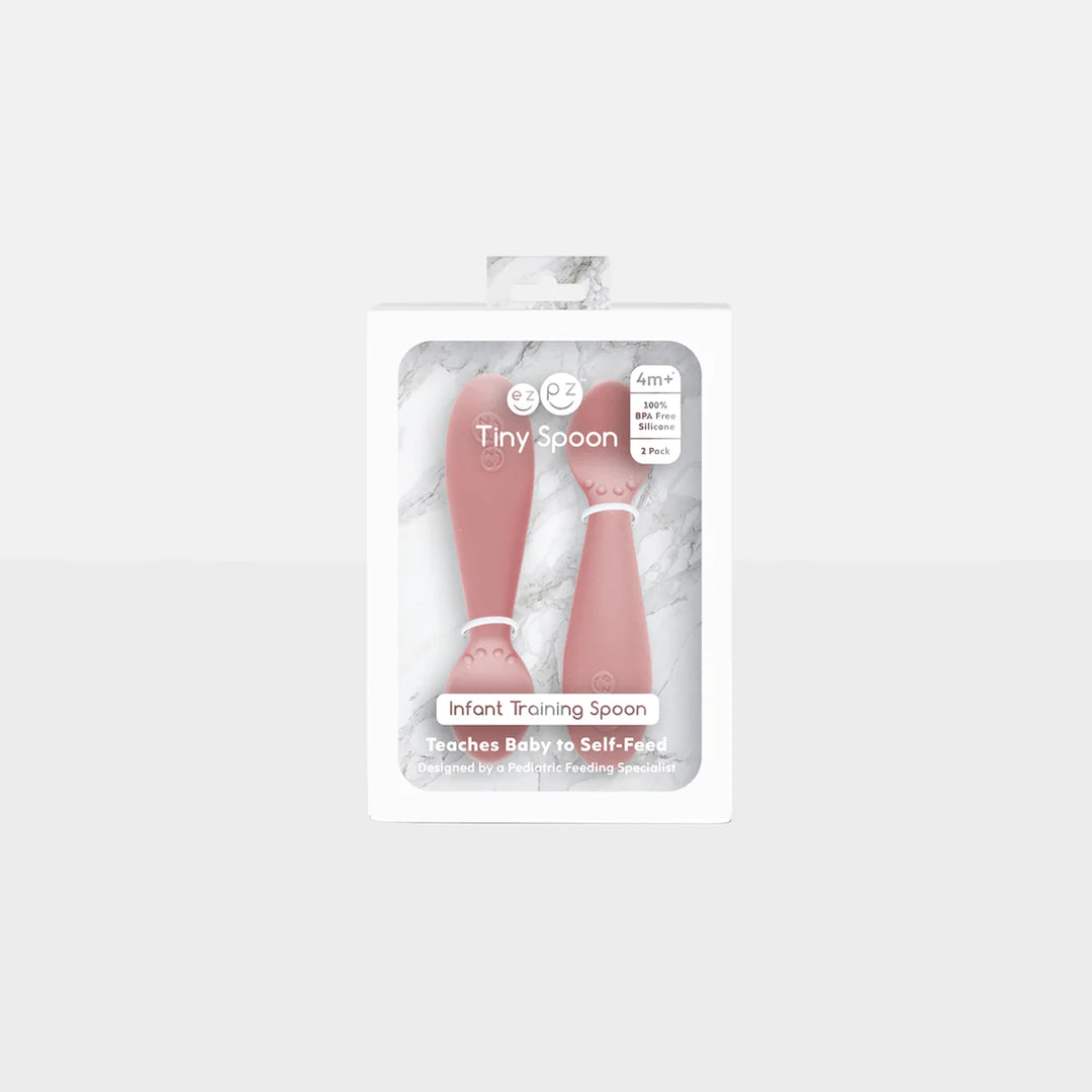 Paquet de 2 Petites Cuillères en Silicone, Blush