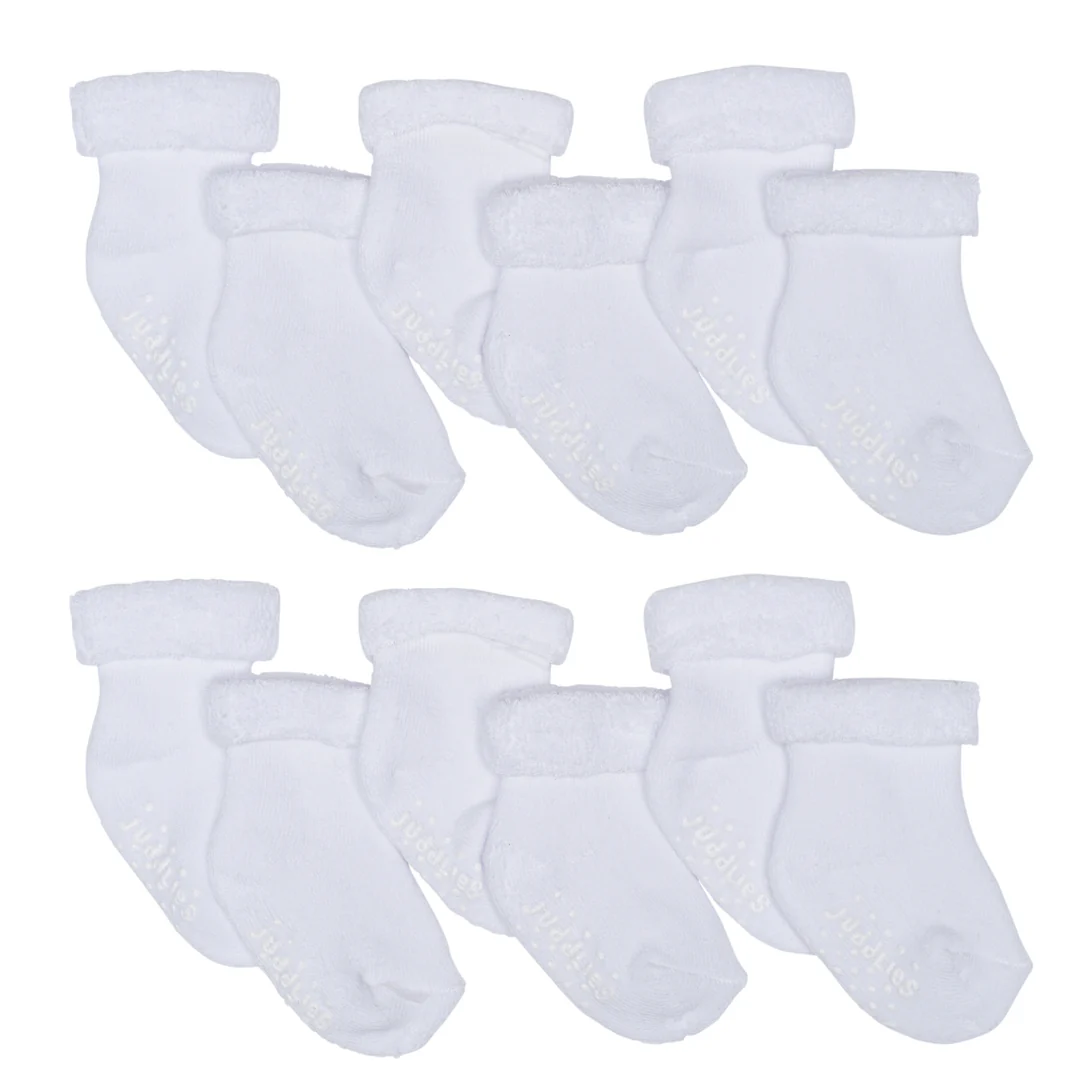 Paquet de 6 Chaussettes Blanches, 0-3 mois