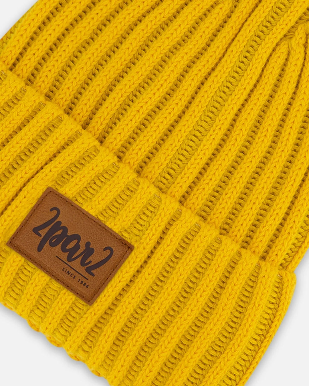 Tuque en Tricot, Jaune Minéral