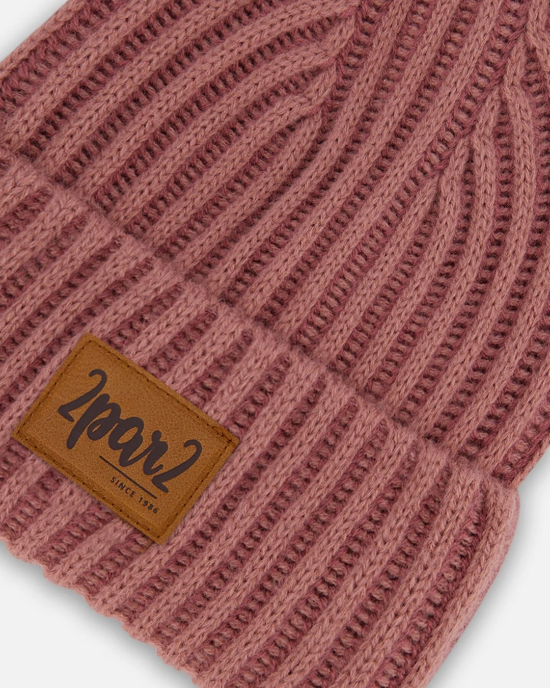 Tuque en Tricot, Rose Blanchi