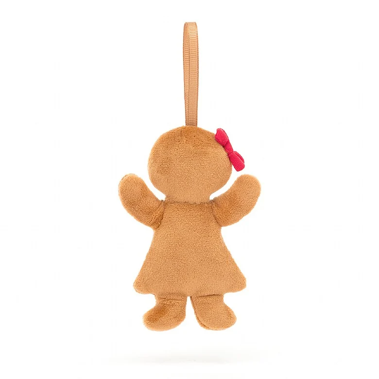 Décoration de Noël, Bonhomme en Pain d'Épices Ruby 4"