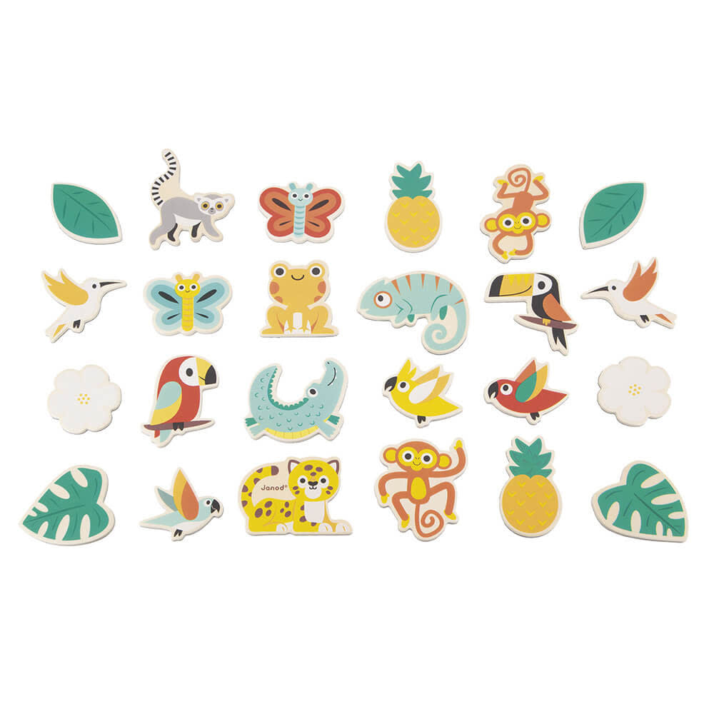 Janod - 24 Piece Magnet Set, Tropical