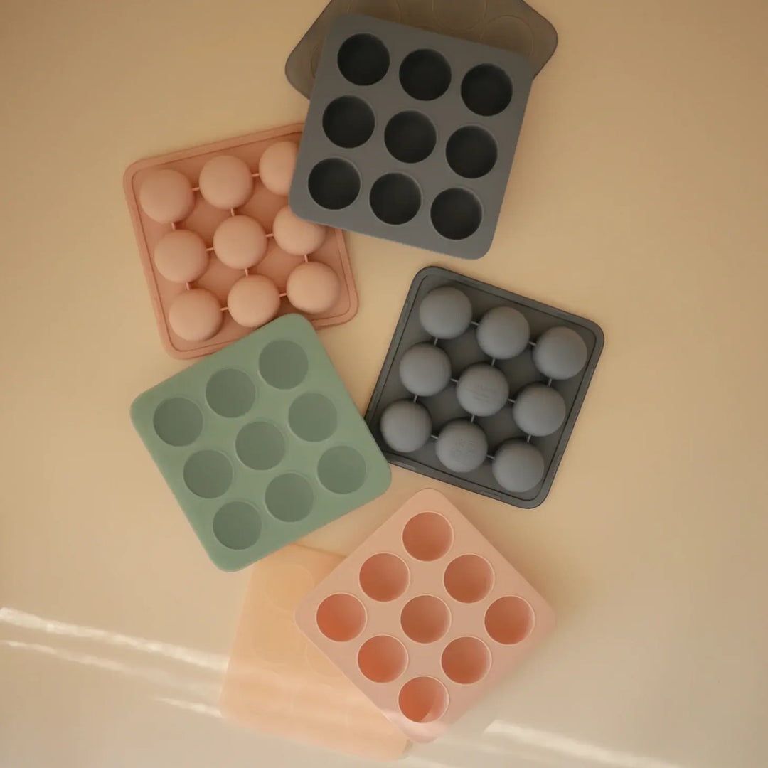 Mushie - Plateau de Congélation pour Aliments pour Bébé, Blush