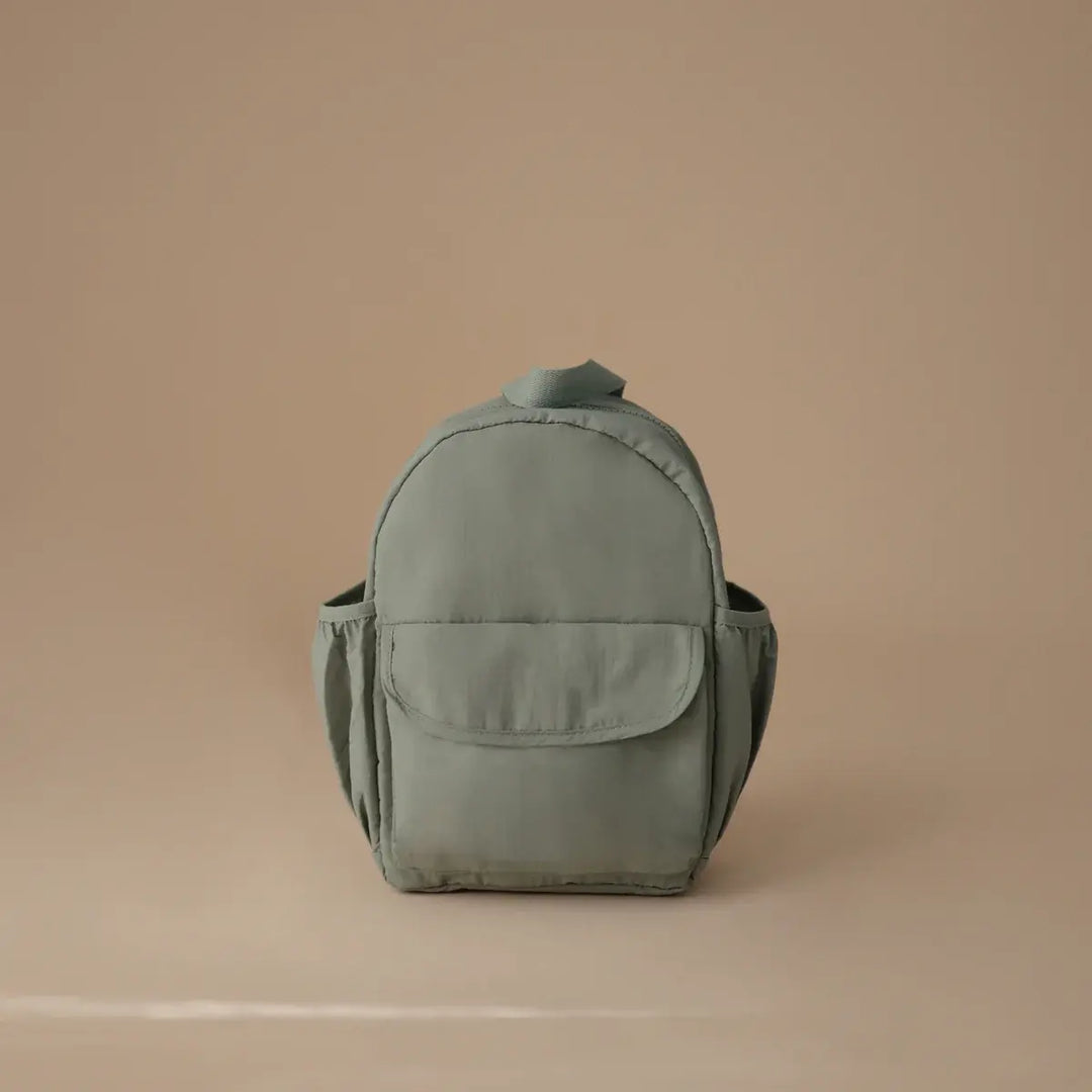 Mushie - Mini Sac à Dos pour Enfants, Vert Romain