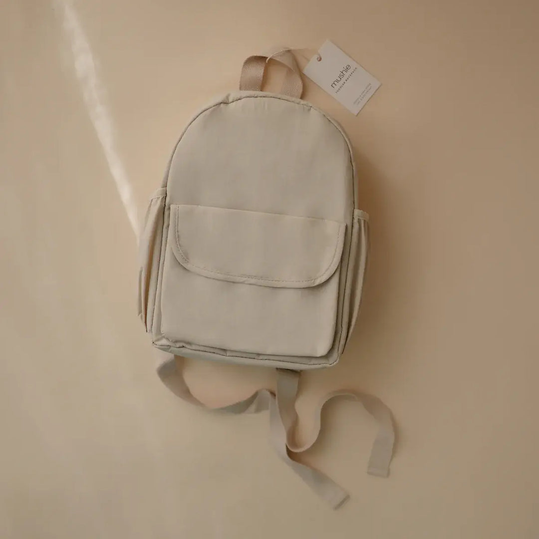 Mushie - Mini Sac à Dos pour Enfants, Brume