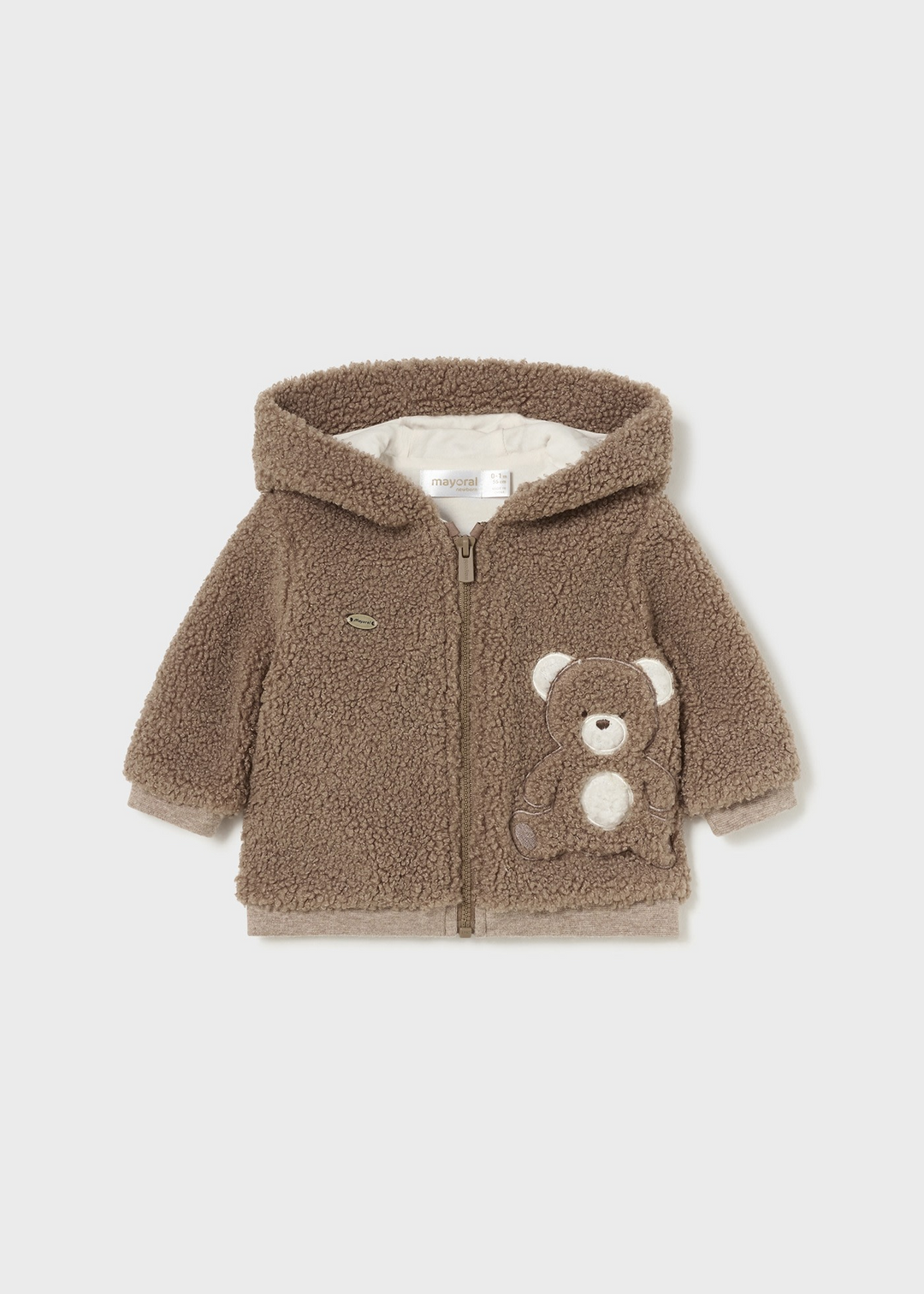 Mayoral - Veste à Capuchon en Peluche, Ourson