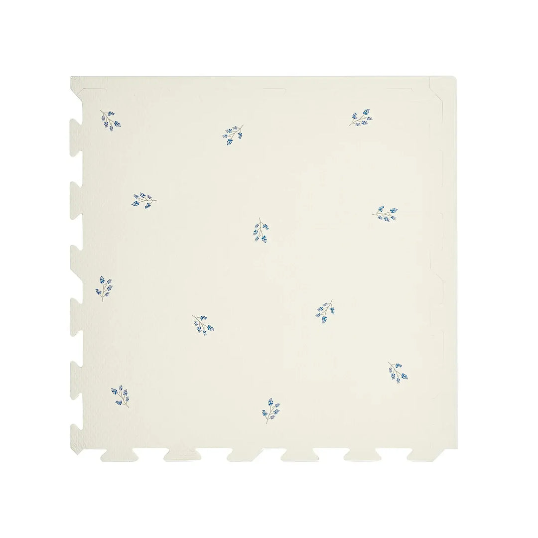 3 Sprouts - EVA Foam Play Mat, Blueberry Ivory