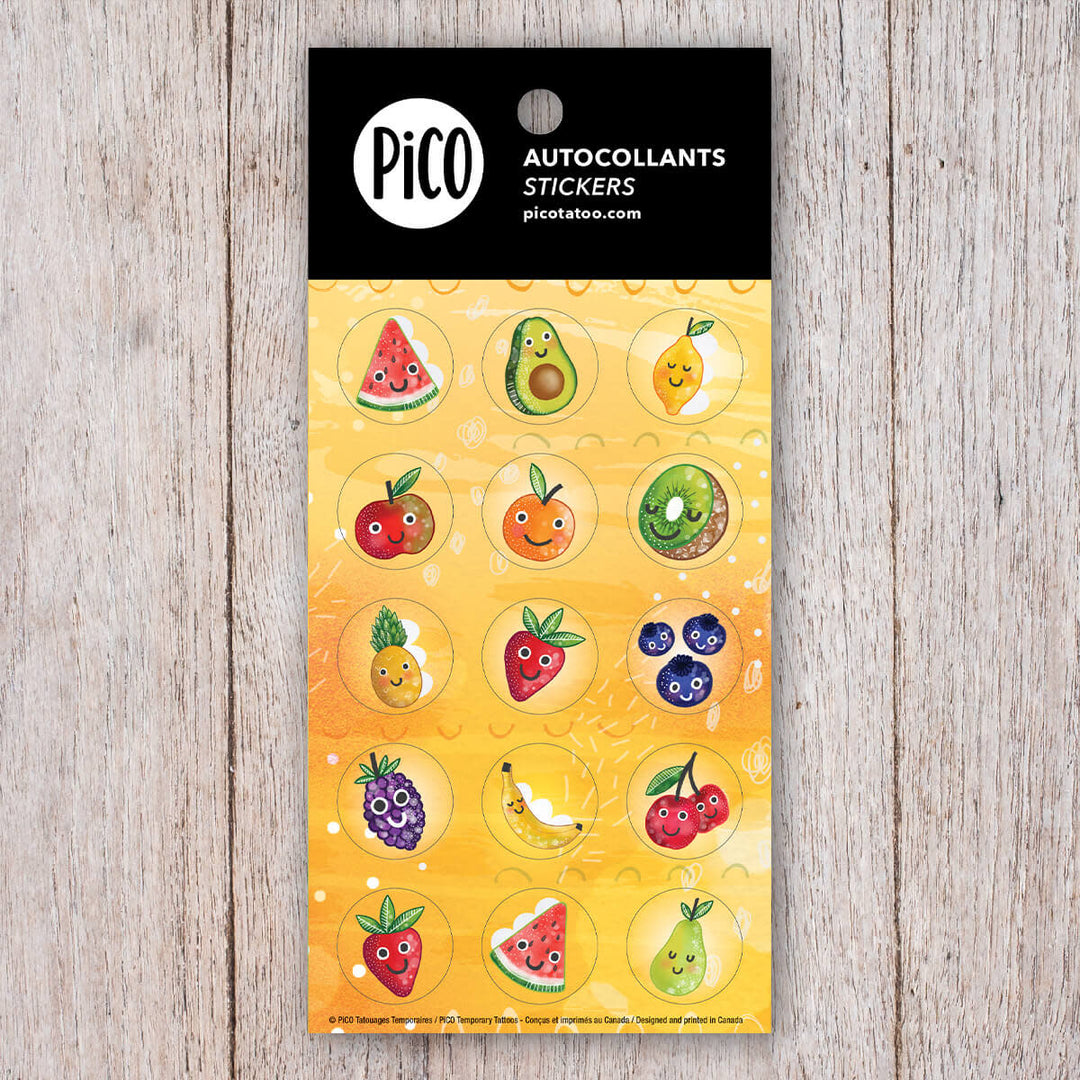 Pico Tatoo - Lot de 10 Feuilles d'Autocollants, Gourmand