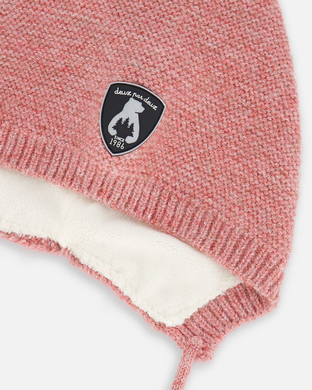 Deux par Deux - Tuque en Tricot, Rose, 3-6 mois