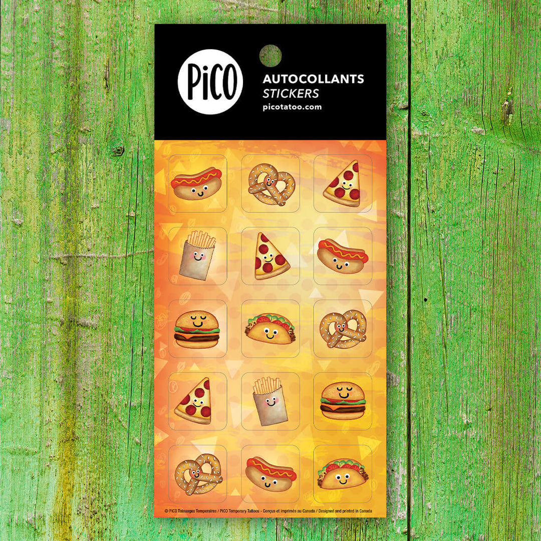 Pico Tatoo - Lot de 10 Feuilles d'Autocollants, Gourmand