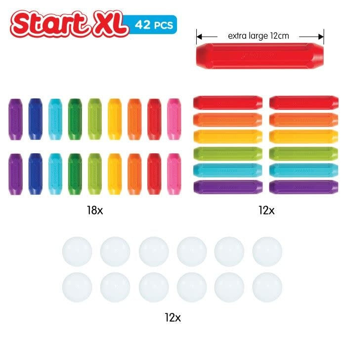 Smartmax - Magnetic Construction Set, Start XL Set 42 Pieces