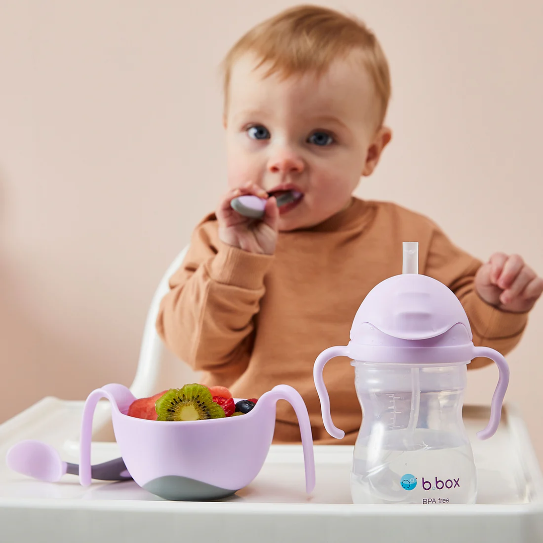 b.box - Sippy Cup with Weighted Straw, Boysenberry