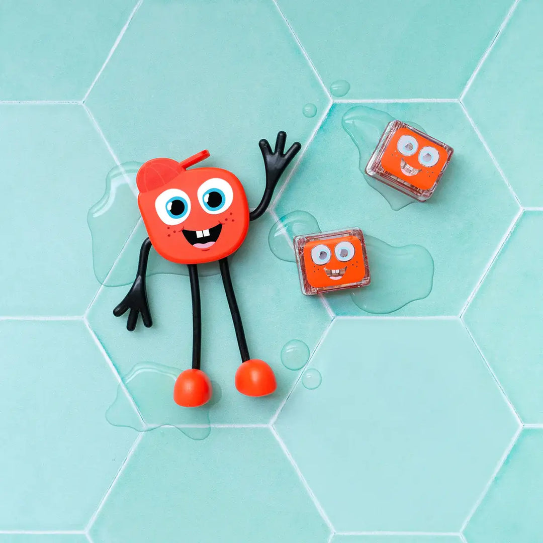 Glo Pals - Personnage avec 2 Cubes Lumineux Activés par l'Eau, Sammy 2.0