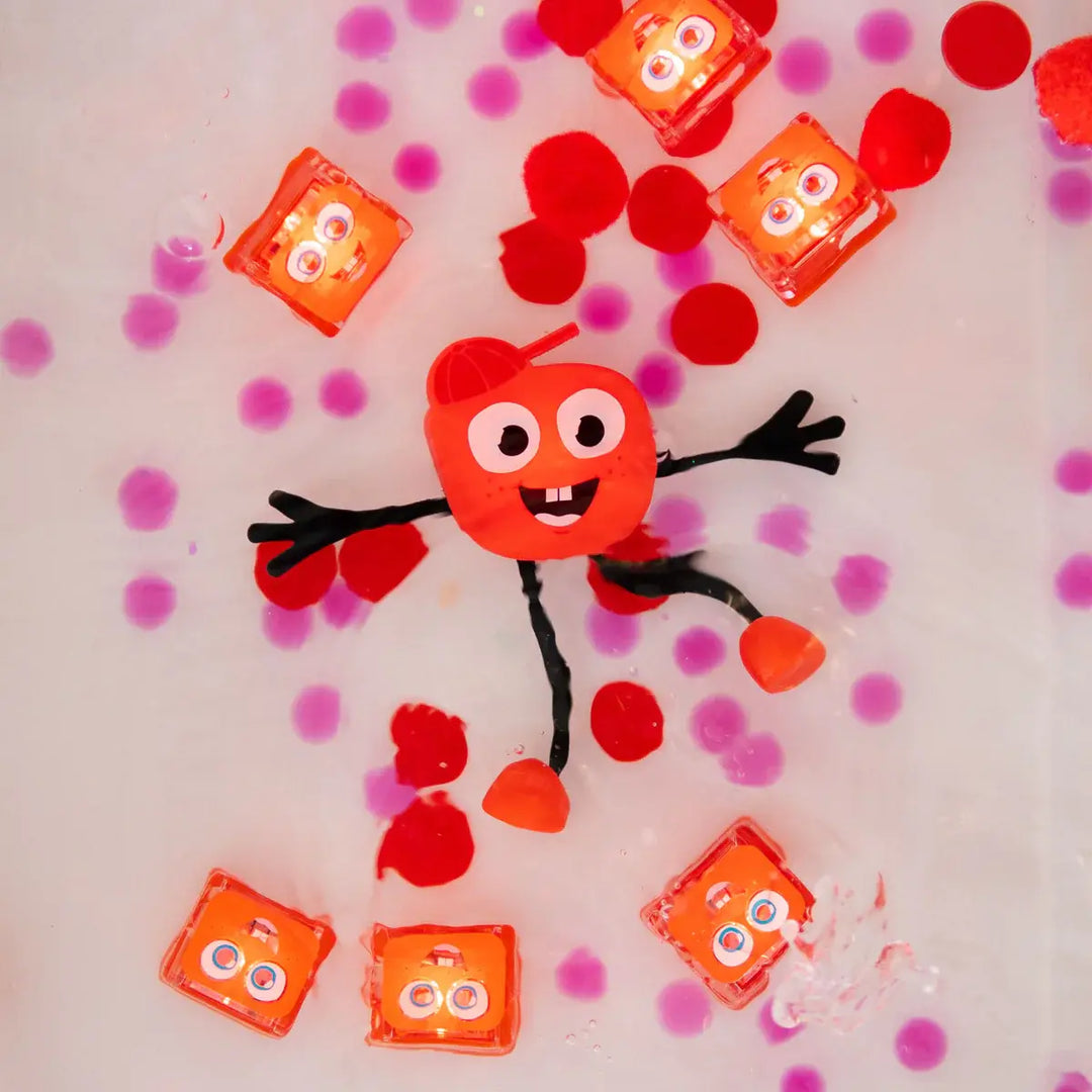 Glo Pals - Personnage avec 2 Cubes Lumineux Activés par l'Eau, Sammy 2.0