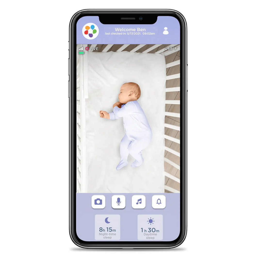 Wifi Camera And 5" Hd Video Monitor Set With Crib Mount